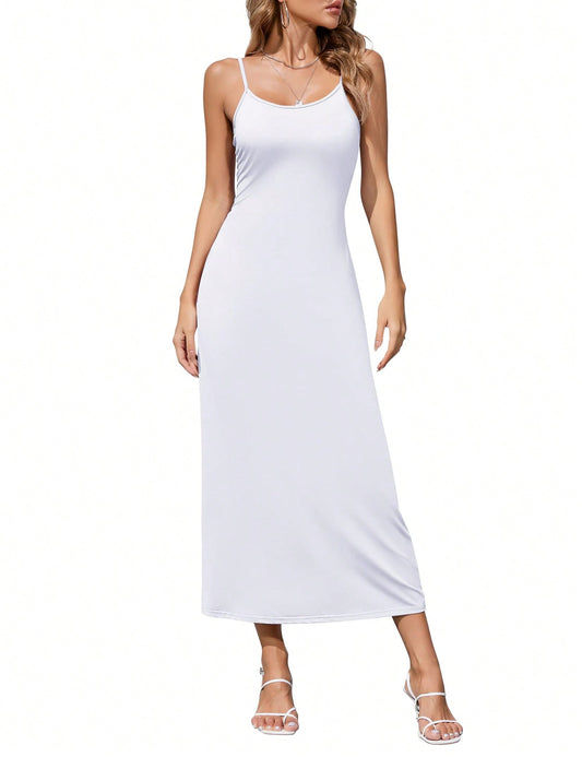Second Skin Full-Length Slip Dress