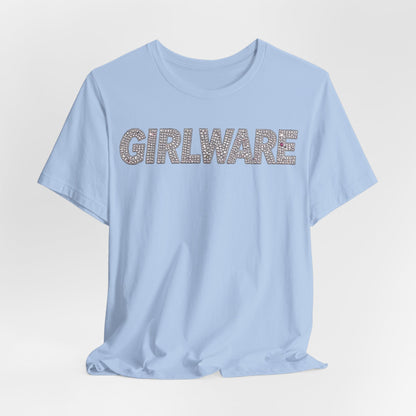 GIRLWARE Rhinestone Tee - Y2K Graphic Classic Cotton Top
