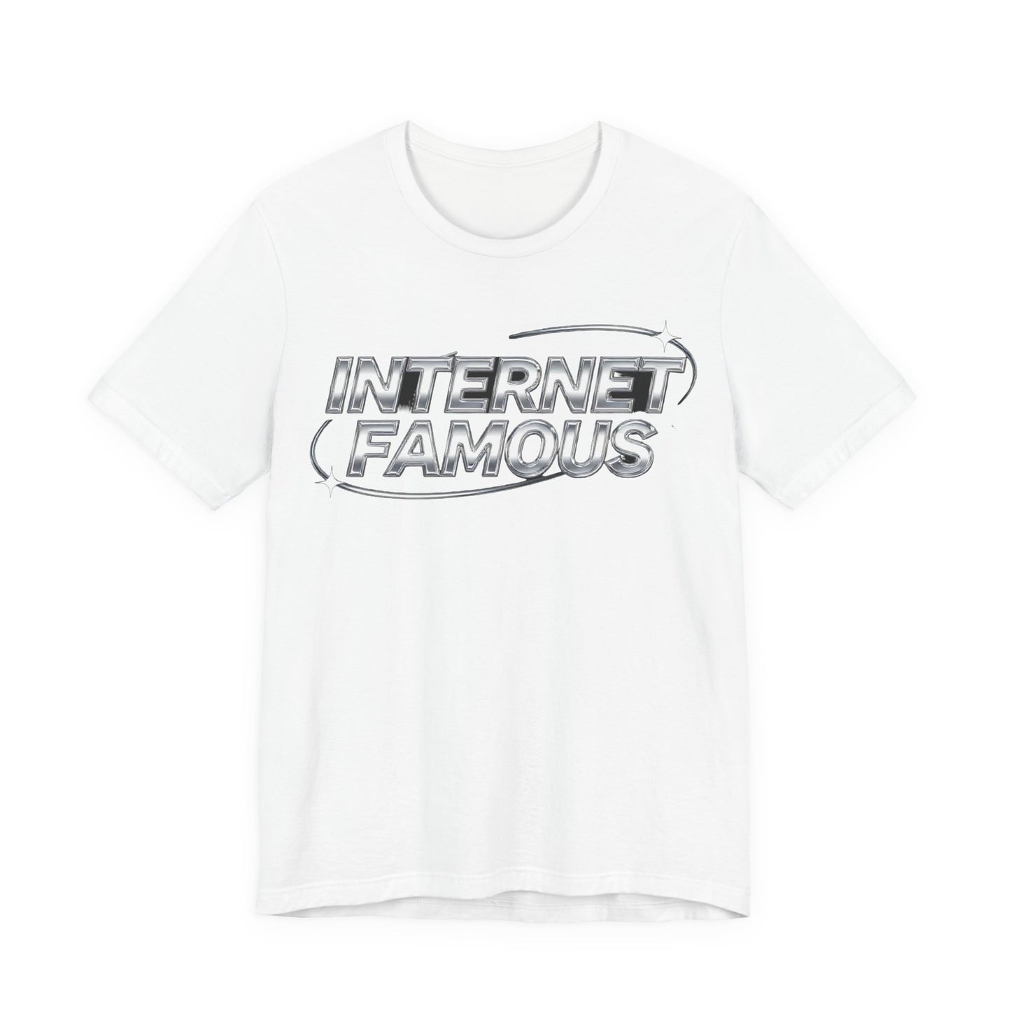INTERNET FAMOUS Chrome Orbit Tee - Y2K Graphic Classic Cotton Top