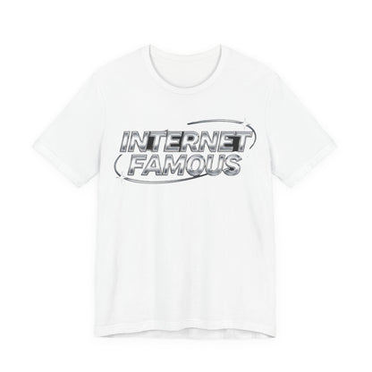 INTERNET FAMOUS Chrome Orbit Tee - Y2K Graphic Classic Cotton Top