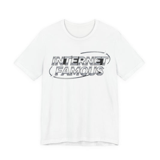 INTERNET FAMOUS Chrome Orbit Tee - Y2K Graphic Classic Cotton Top