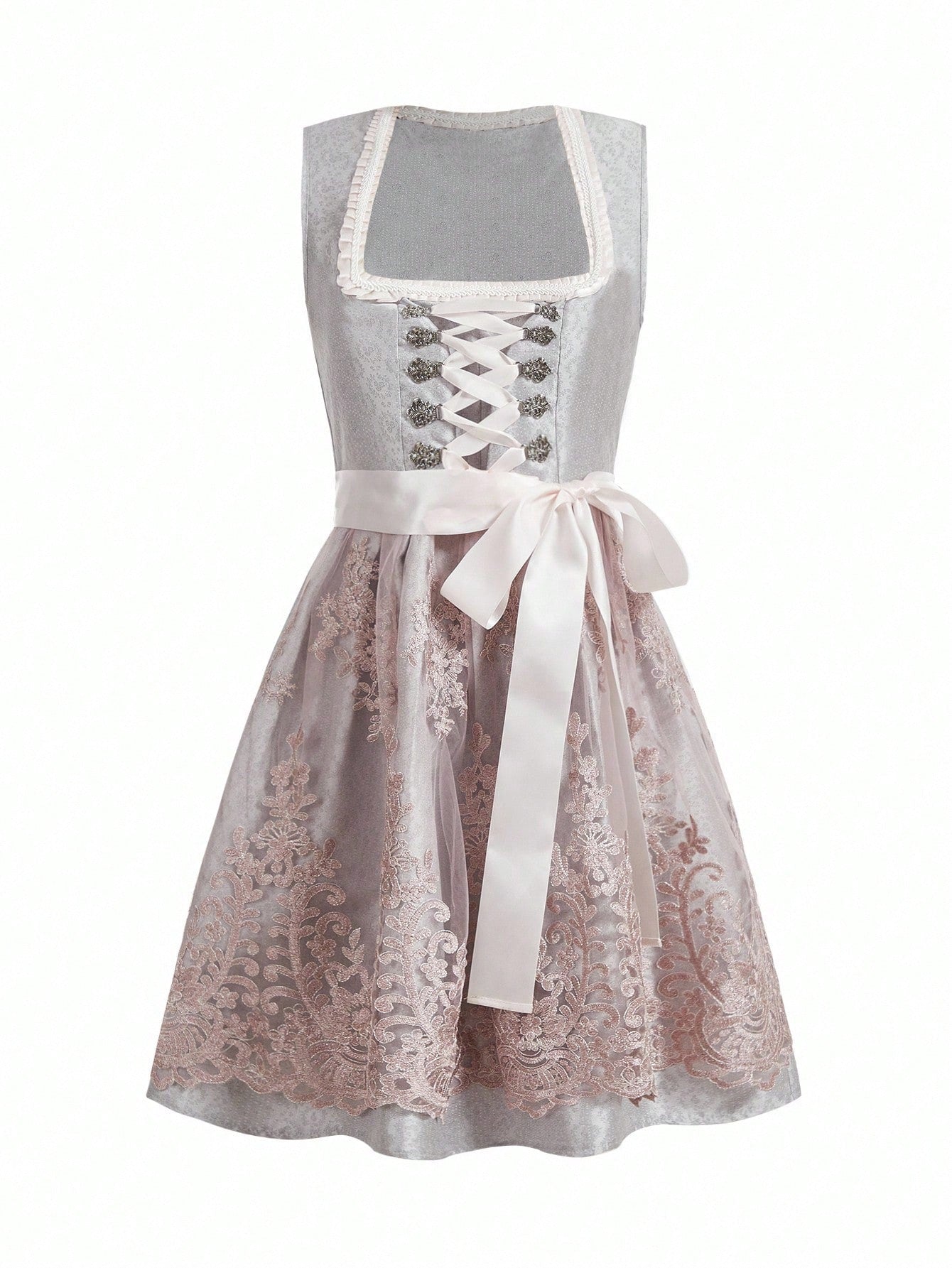 Dirndl dress flat lay front