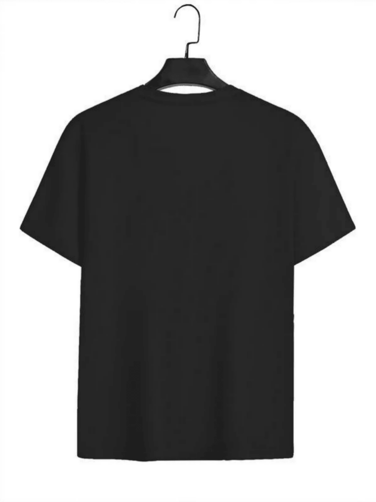 Black tee on hanger