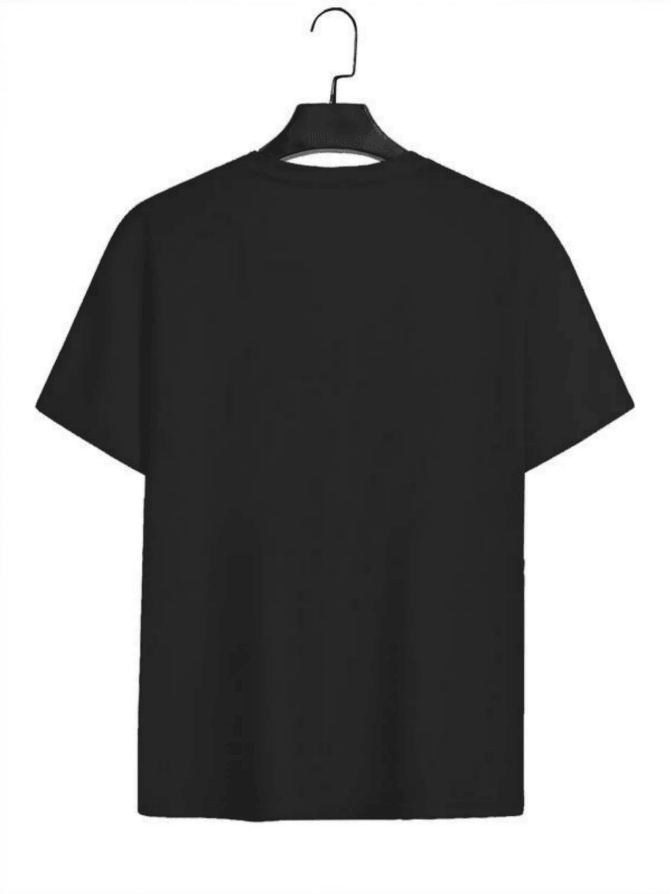 Black tee on hanger