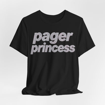 pager princess Tee - Y2K Graphic Classic Cotton Top