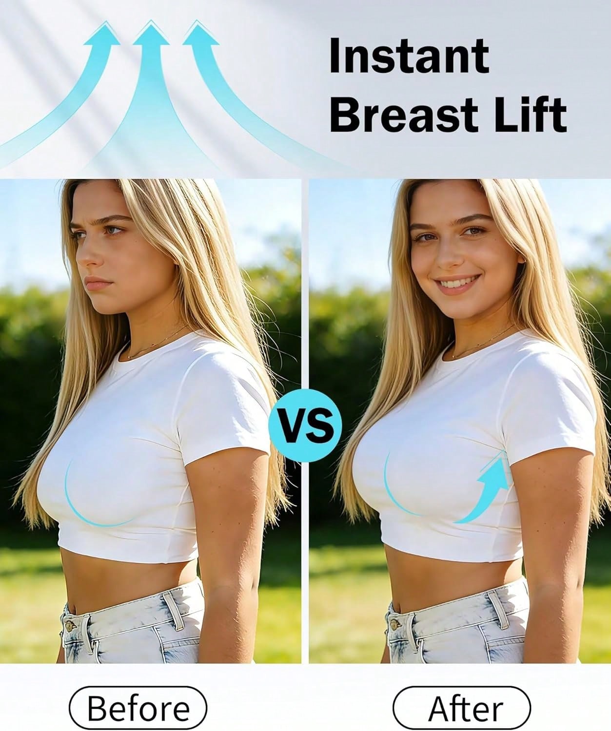 Deep Plunge Spoon Sticky Bra on model