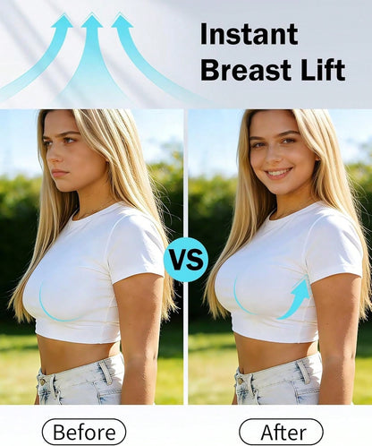 Deep Plunge Spoon Sticky Bra on model