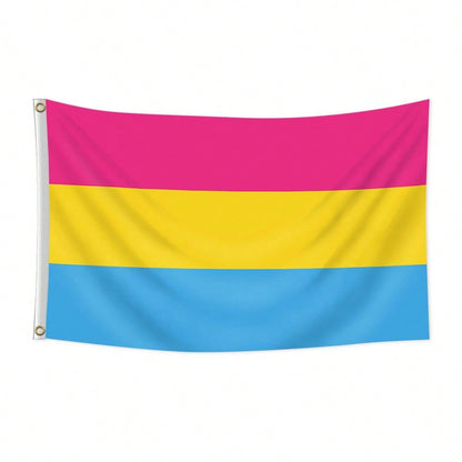 Pansexual pride flag 3x5 ft with grommets