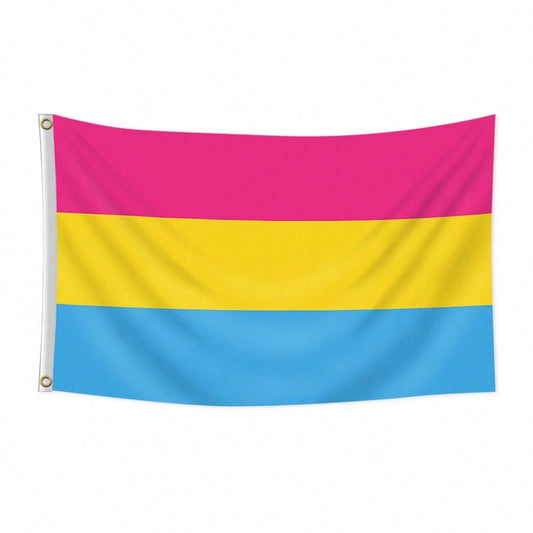 Pansexual pride flag 3x5 ft with grommets