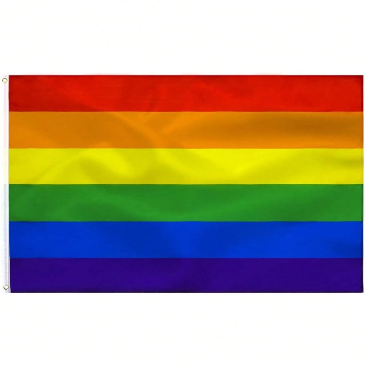Rainbow pride flag 3x5 ft with brass grommets