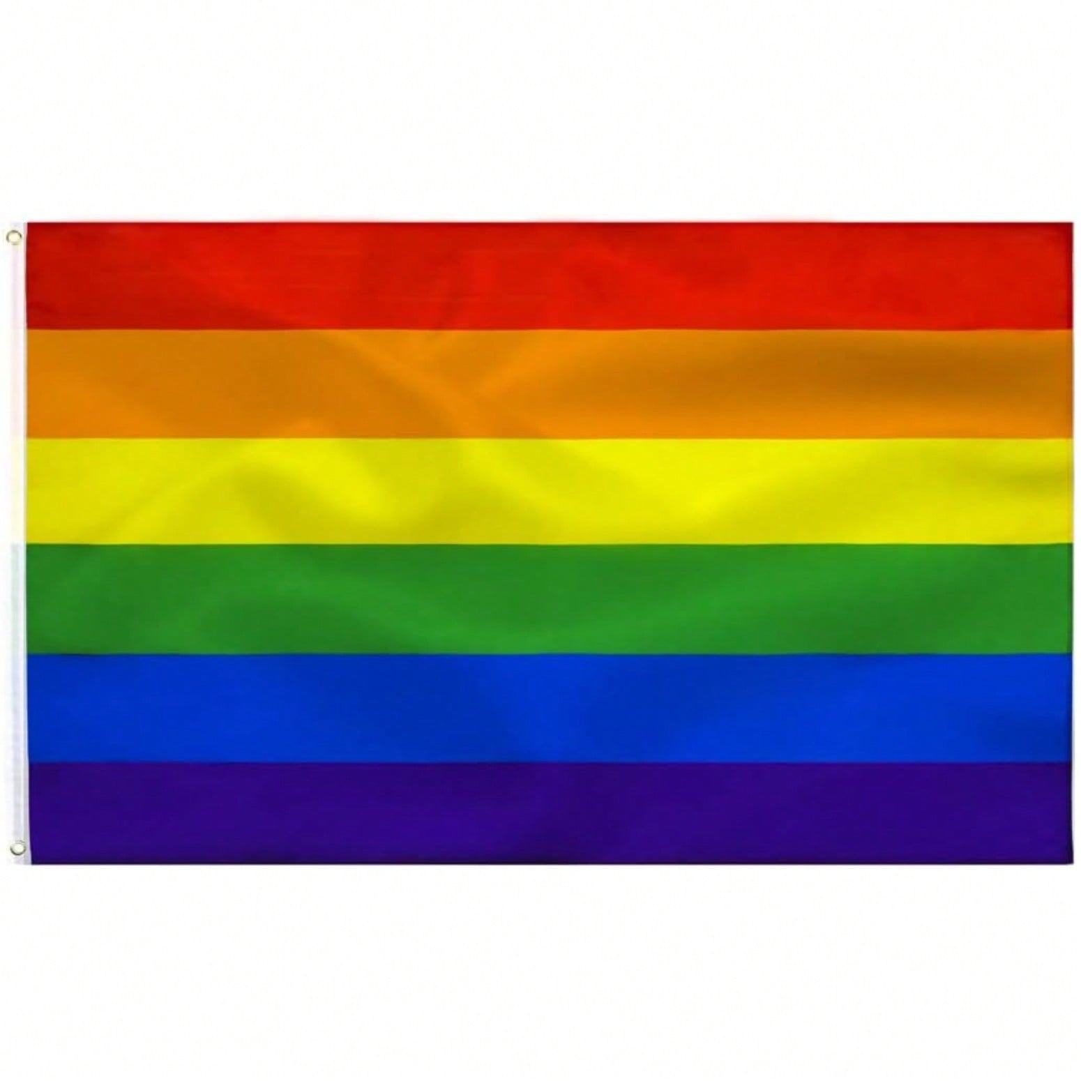 Rainbow pride flag 3x5 ft with brass grommets