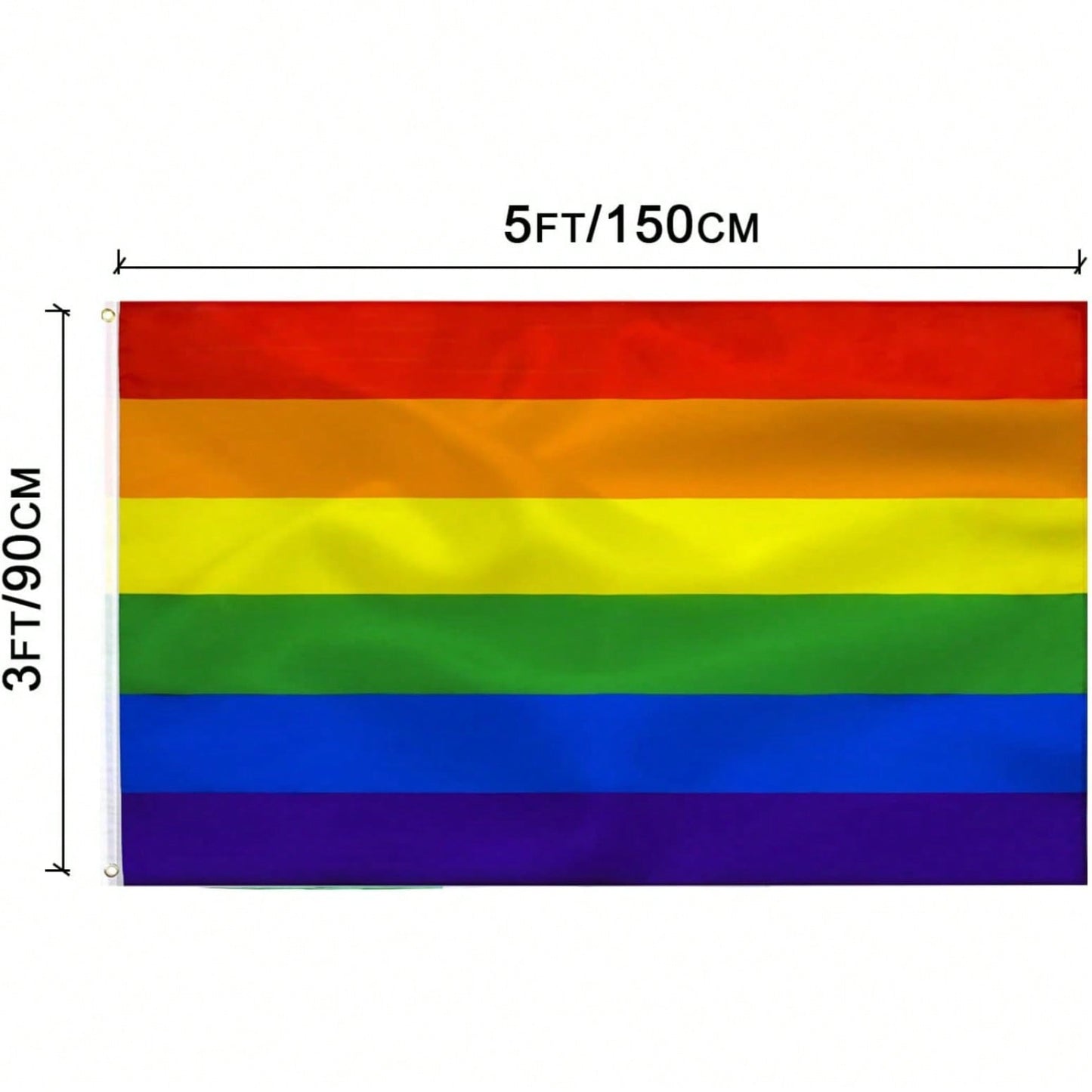 Rainbow pride flag detail