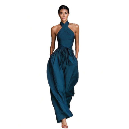 Jumpsuit wide leg drape