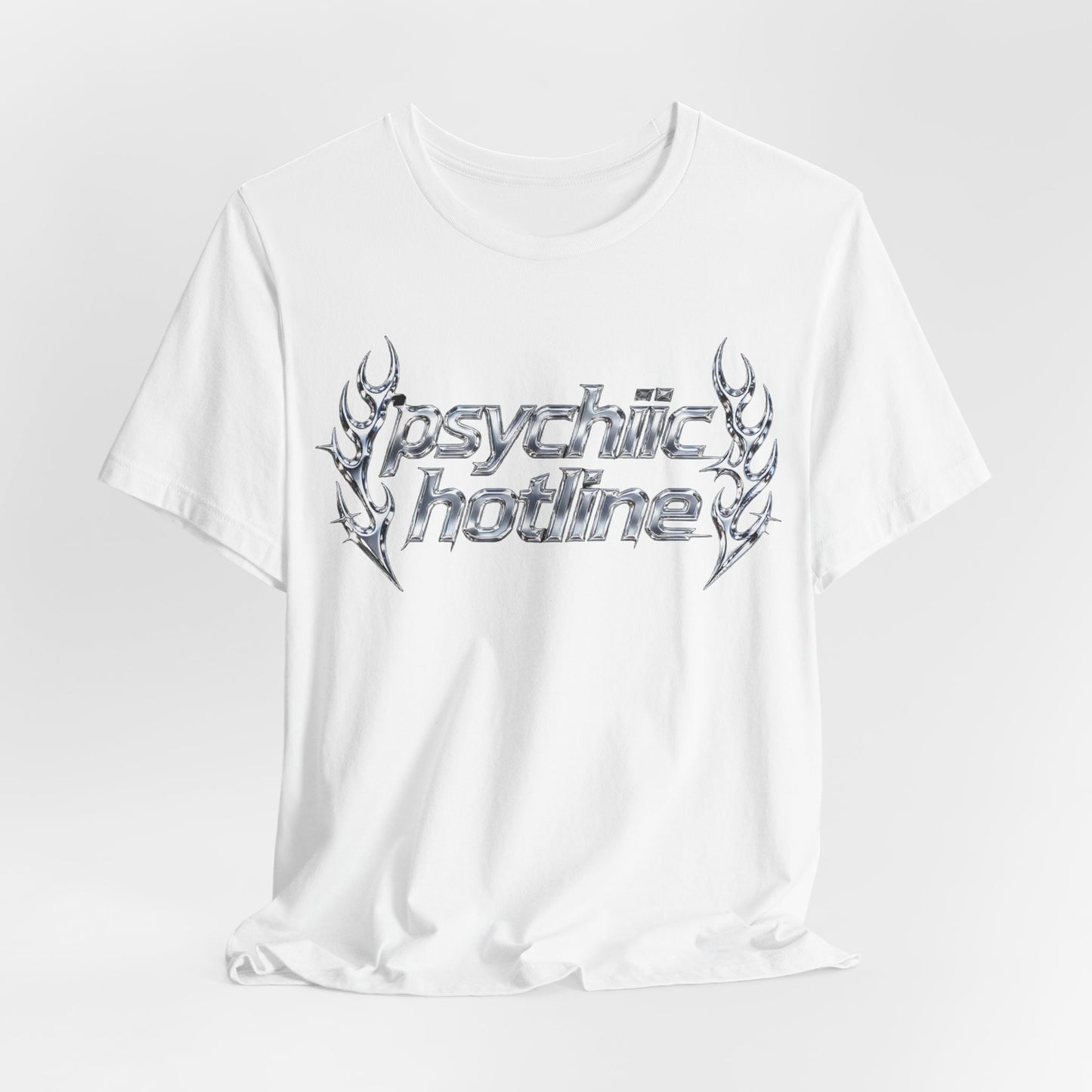 psychic hotline Tee - Y2K Graphic Classic Cotton Top