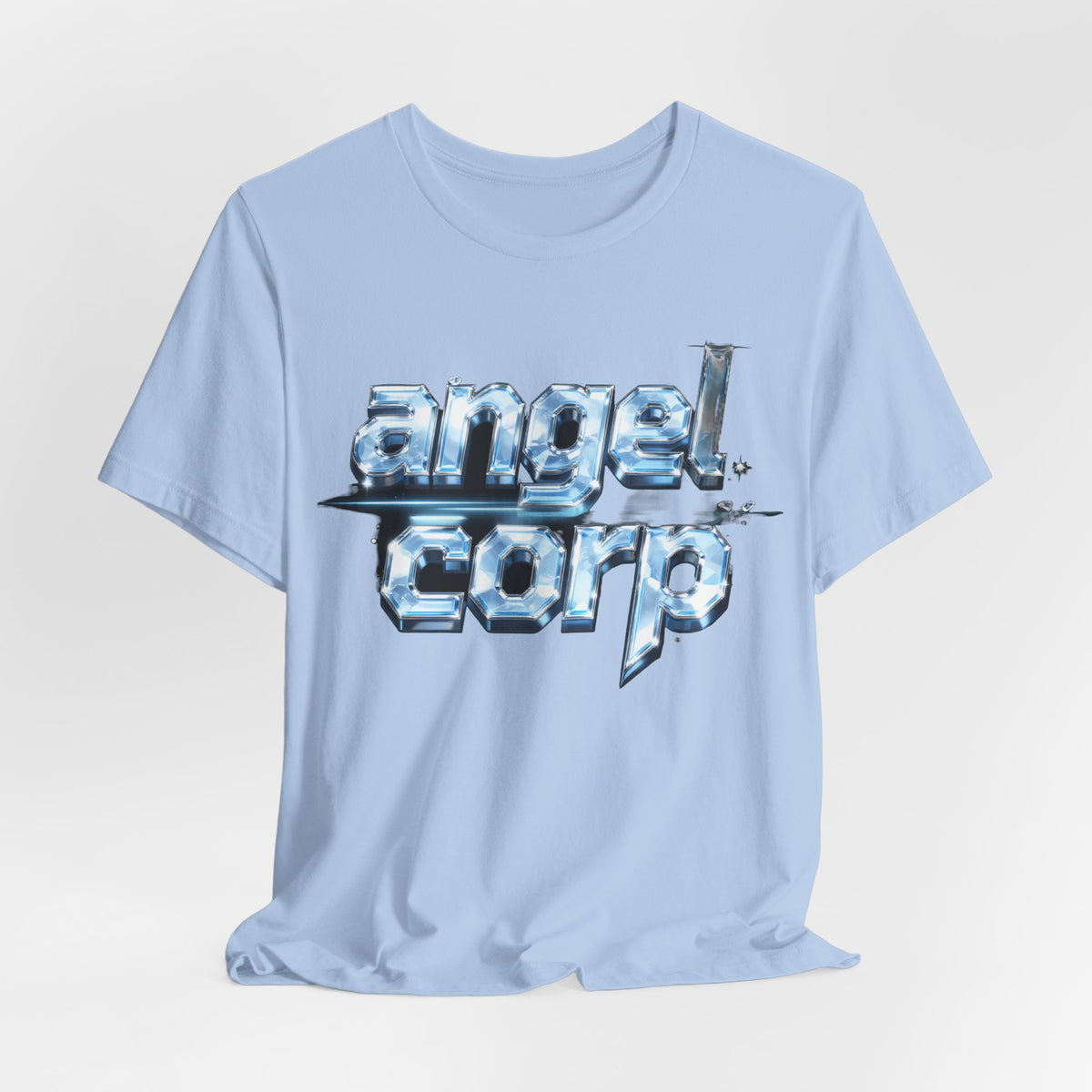 angelcorp Ice Chrome Tee - Y2K Graphic Classic Cotton Top