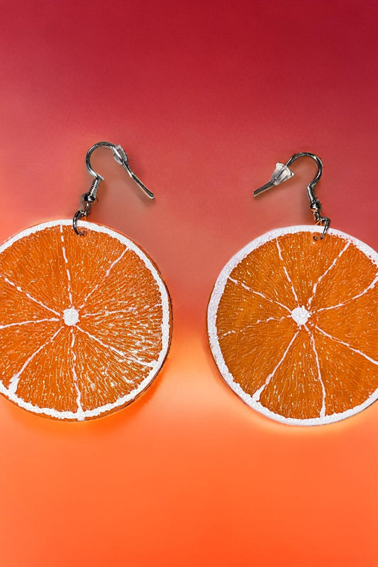 Orange Slice Earrings