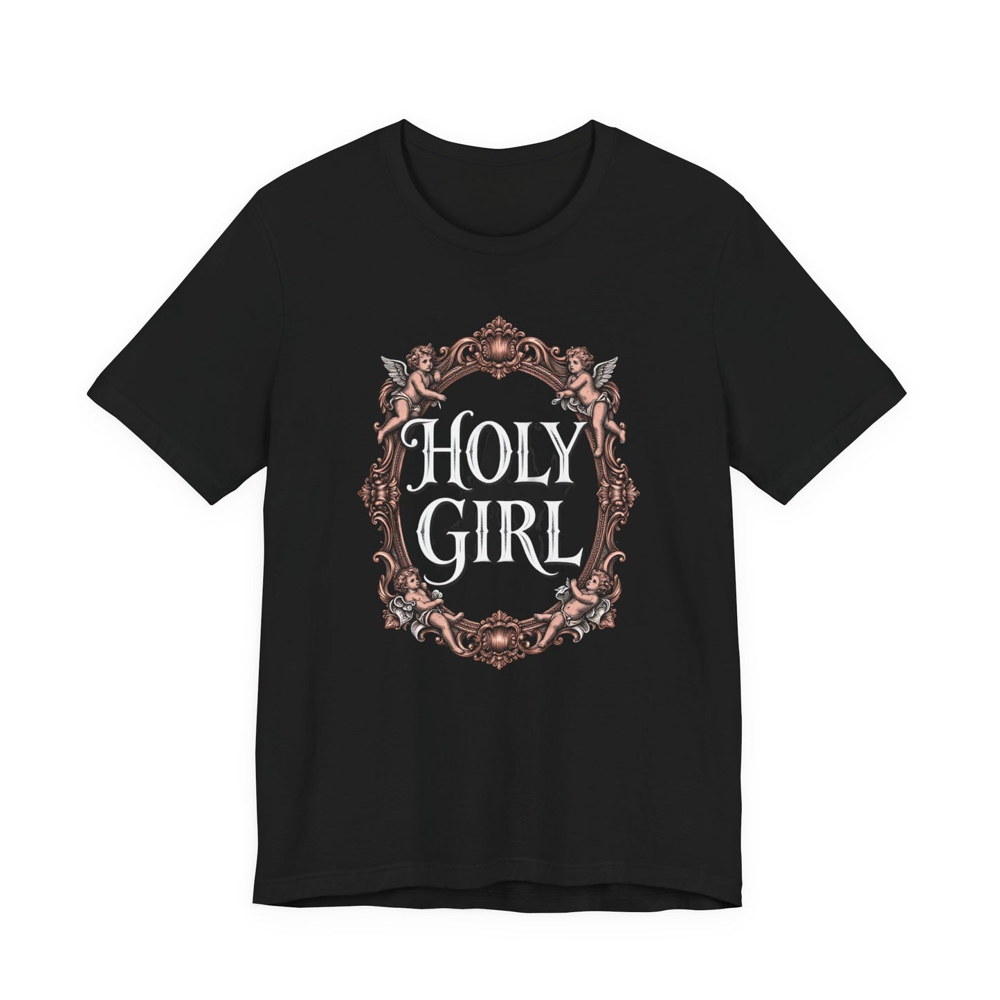 HOLY GIRL Tee - Y2K Graphic Classic Cotton Top