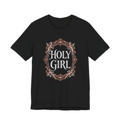 HOLY GIRL Tee - Y2K Graphic Classic Cotton Top