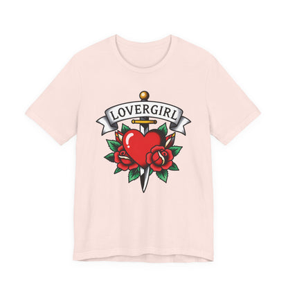 LOVERGIRL Tee - Y2K Graphic Classic Cotton Top