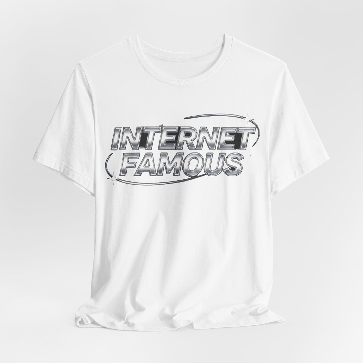 INTERNET FAMOUS Chrome Orbit Tee - Y2K Graphic Classic Cotton Top