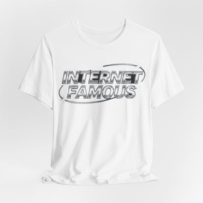 INTERNET FAMOUS Chrome Orbit Tee - Y2K Graphic Classic Cotton Top