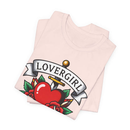 LOVERGIRL Tee - Y2K Graphic Classic Cotton Top
