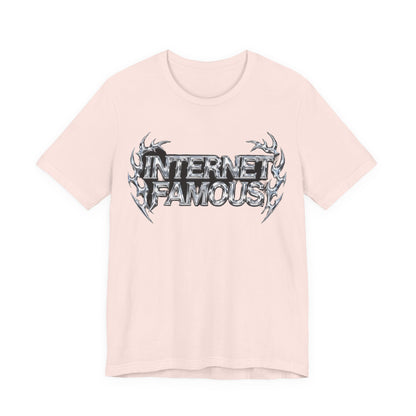 INTERNET FAMOUS Tribal Chrome Tee - Y2K Graphic Classic Cotton Top