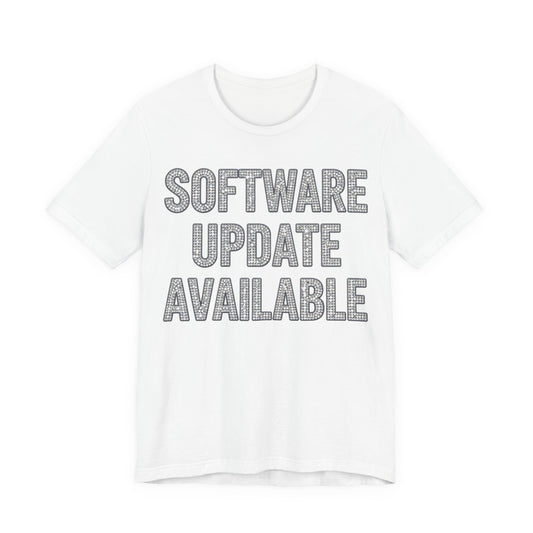 SOFTWARE UPDATE AVAILABLE Tee - Y2K Graphic Classic Cotton Top