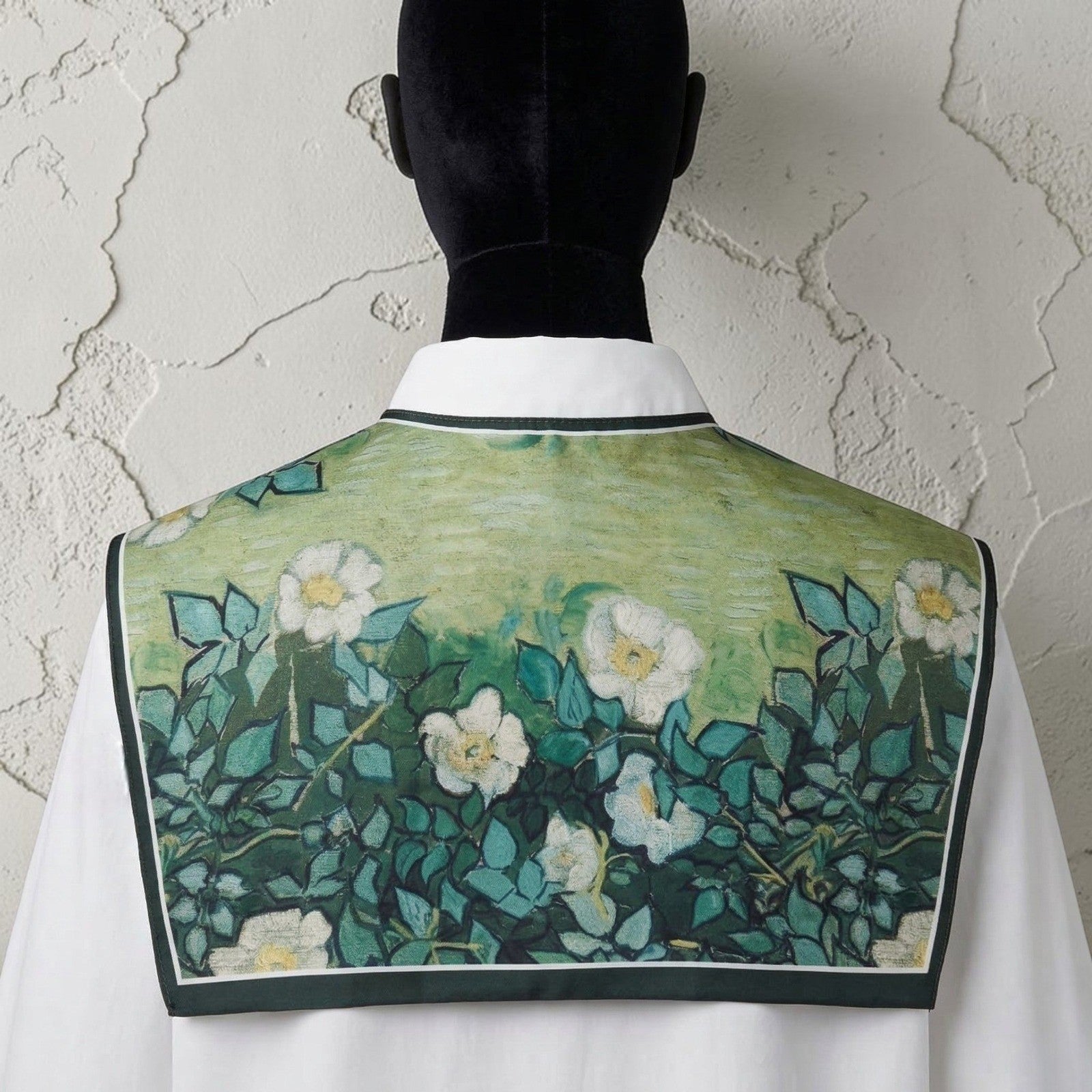 Van Gogh White Roses Art Collar