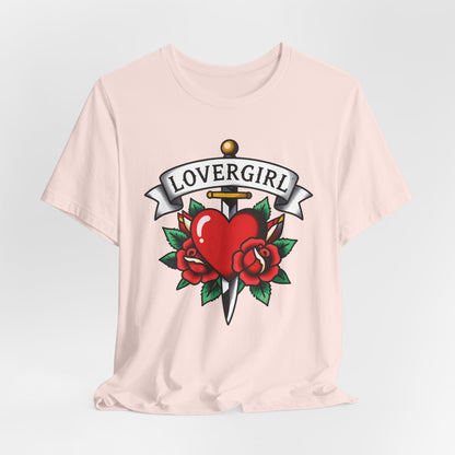LOVERGIRL Tee - Y2K Graphic Classic Cotton Top