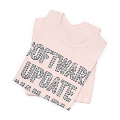 SOFTWARE UPDATE AVAILABLE Tee - Y2K Graphic Classic Cotton Top