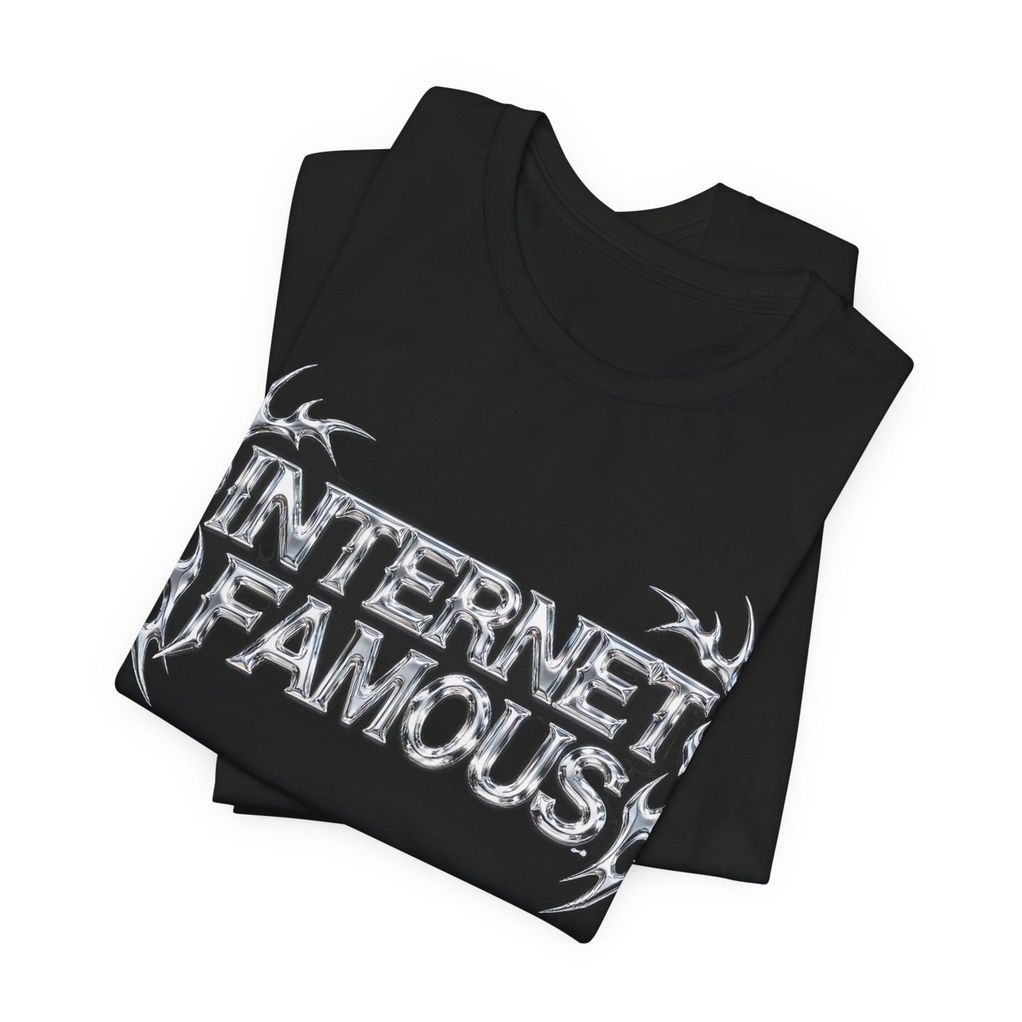 INTERNET FAMOUS Tribal Chrome Tee - Y2K Graphic Classic Cotton Top