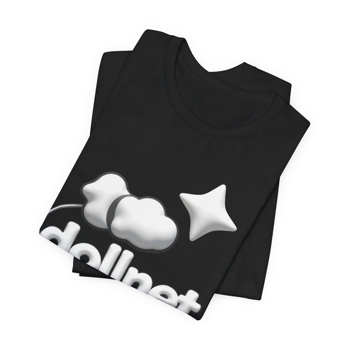 dollnet 2000 Puffy 3D Tee - Y2K Graphic Classic Cotton Top