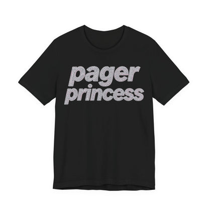 pager princess Tee - Y2K Graphic Classic Cotton Top
