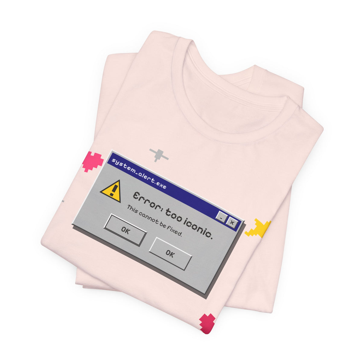 Error: Too Iconic Tee - Y2K Graphic Classic Cotton Top