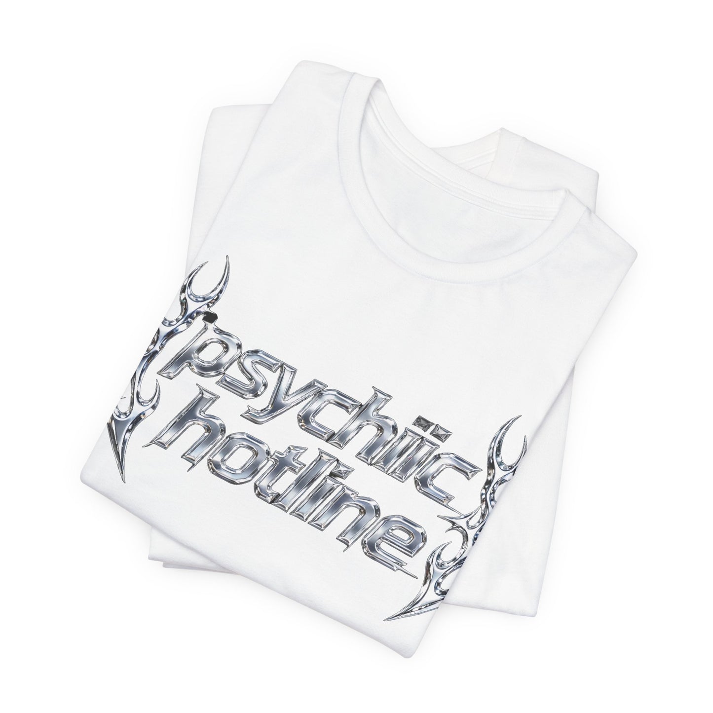 psychic hotline Tee - Y2K Graphic Classic Cotton Top
