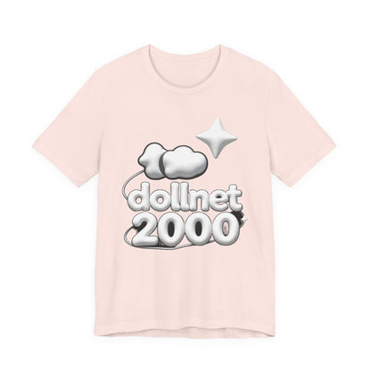 dollnet 2000 Puffy 3D Tee - Y2K Graphic Classic Cotton Top