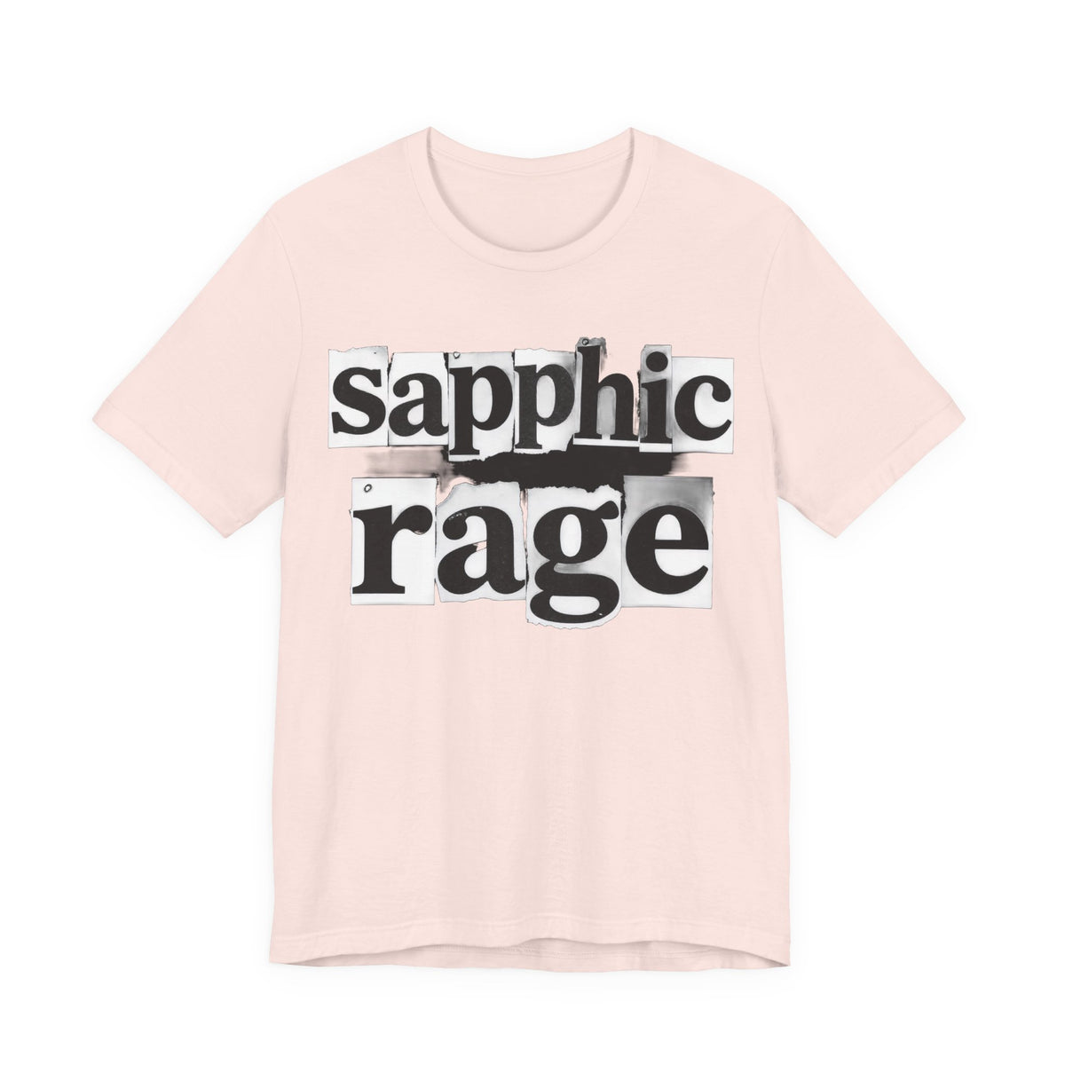 sapphic rage Punk Zine Tee - Y2K Graphic Classic Cotton Top