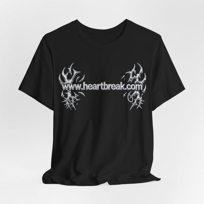 www.heartbreak.com Tribal Chrome Tee - Y2K Graphic Classic Cotton Top
