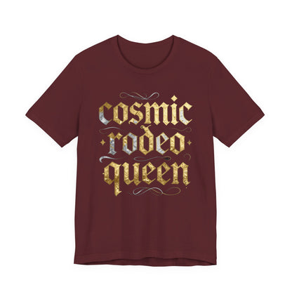 cosmic rodeo queen Tee - Y2K Graphic Classic Cotton Top