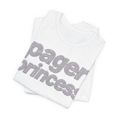 pager princess Tee - Y2K Graphic Classic Cotton Top