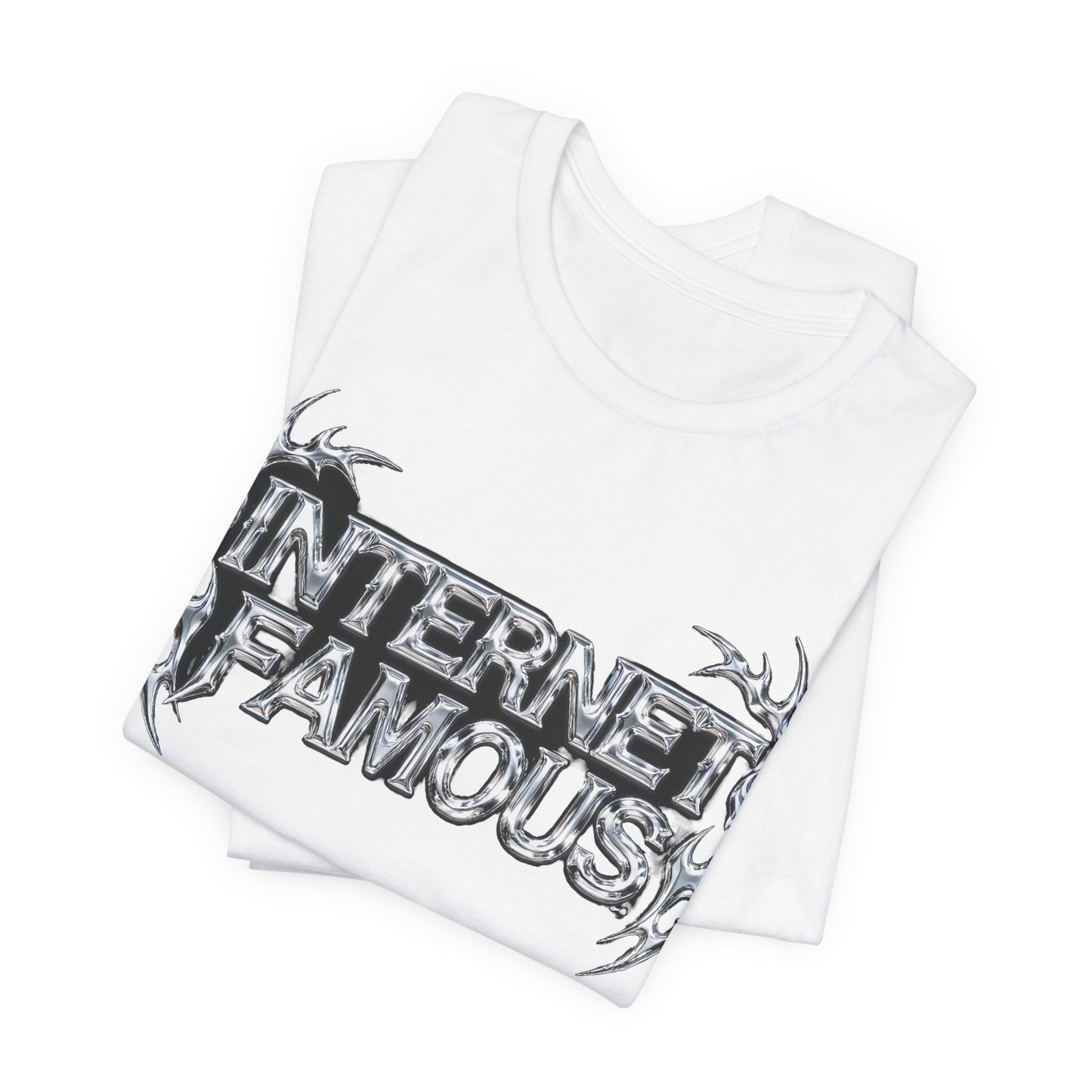 INTERNET FAMOUS Tribal Chrome Tee - Y2K Graphic Classic Cotton Top