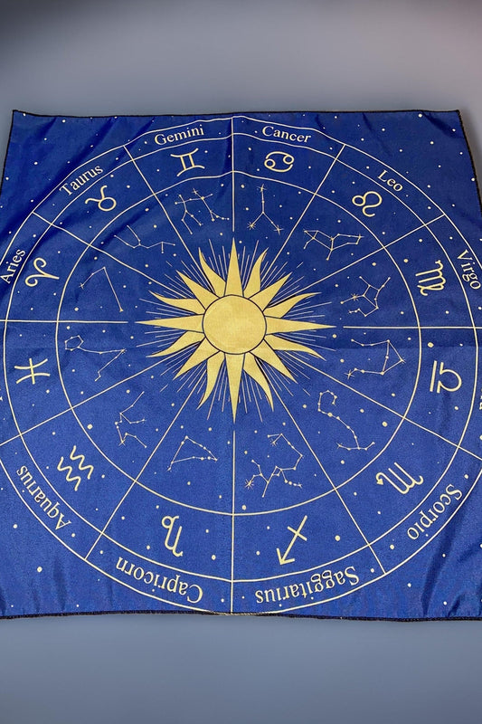 Celestial Tarot Cloth - Velvet Altar Spread Divination Mat