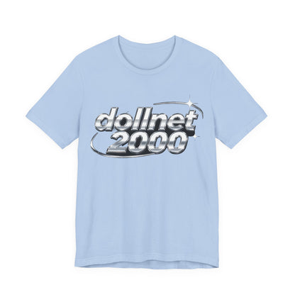 dollnet 2000 Chrome Orbit Tee - Y2K Graphic Classic Cotton Top