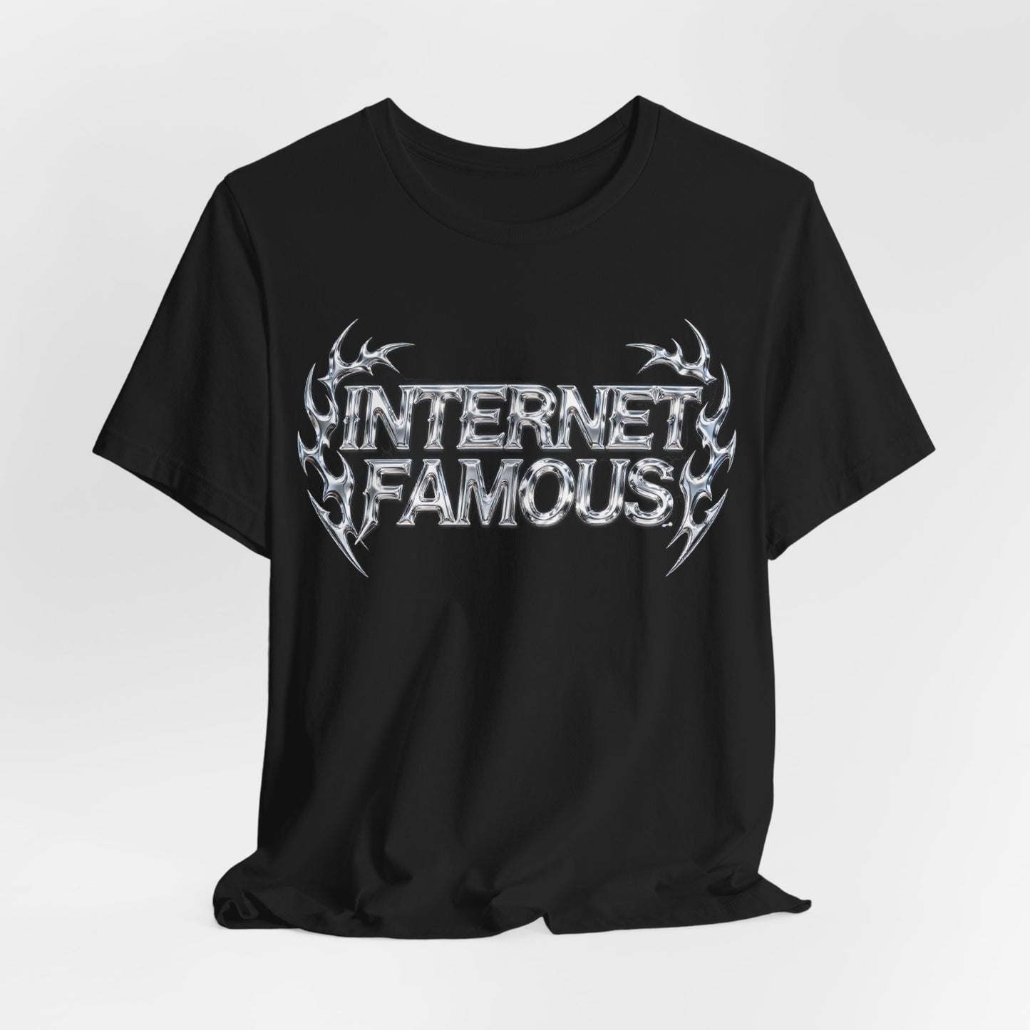 INTERNET FAMOUS Tribal Chrome Tee - Y2K Graphic Classic Cotton Top