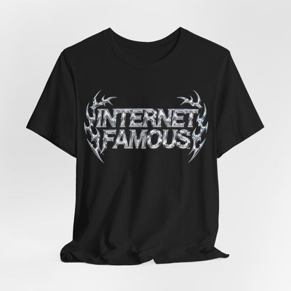 INTERNET FAMOUS Tribal Chrome Tee - Y2K Graphic Classic Cotton Top