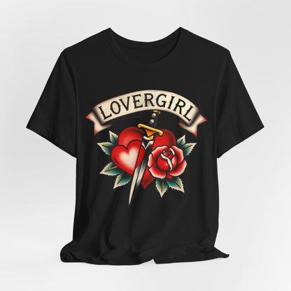 LOVERGIRL Tee - Y2K Graphic Classic Cotton Top