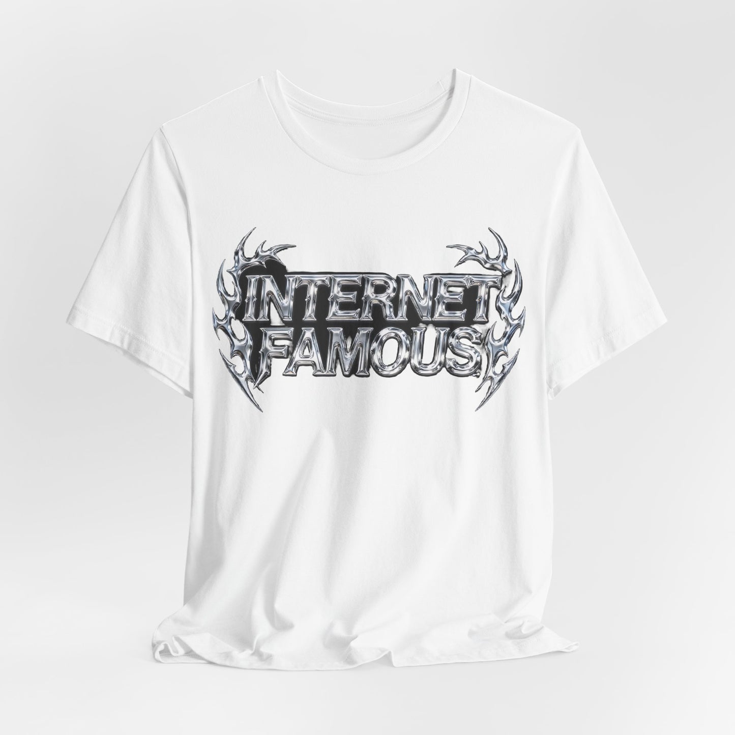 INTERNET FAMOUS Tribal Chrome Tee - Y2K Graphic Classic Cotton Top