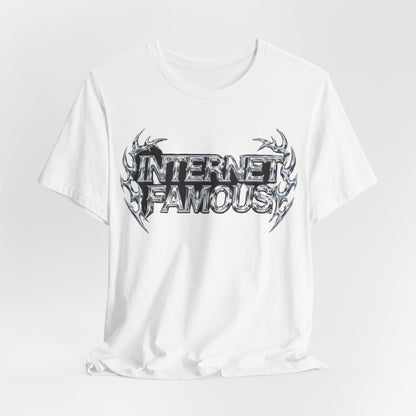 INTERNET FAMOUS Tribal Chrome Tee - Y2K Graphic Classic Cotton Top