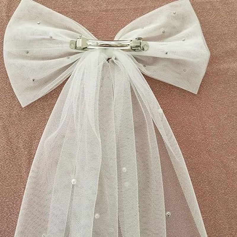 Vow & Veil Pearl Bridal Bow